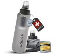 Bachgold® Squeeze Botella con Filtro de Agua - Filtro Agua Supervivencia Ultraligero | Potabilizador de Agua que Filtra Virus, Bacterias y Microplásticos | Outdoor (Blanco, 500ml)