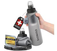 Bachgold® Squeeze Filtro Agua Supervivencia - Ultraligero Botella con Filtro de Agua (blanco) con 500L Capacidad | Elimina Bacterias, Virus y Microplásticos | para Camping, Emergencia (Blanco 500ml)