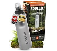 Bachgold® Squeeze Filtro Agua Supervivencia - Ultraligero Botella con Filtro de Agua (blanco) con 500L Capacidad | Elimina Bacterias, Virus y Microplásticos | para Camping, Emergencia (Blanco 1000ml)