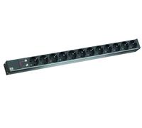 Bachmann 105332 ALU 1HE - Contacto de protección (12 Unidades, 6,5 kA, 230 V), Color Gris
