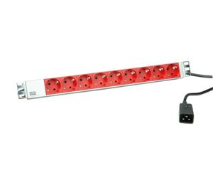 'Bachmann 19 regleta 9 x Schuko Conexión C20, 1 Pieza, 333.936, 333.936