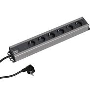 Bachmann 300.000 base múltiple 2 m 6 salidas ac interior negro, gris