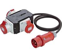 Bachmann 349.035 Negro, Rojo, Blanco Adaptador de Enchufe eléctrico - Adaptador para Enchufe