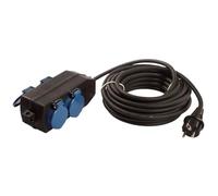 Bachmann 349.044 Exterior 4salidas AC 10m Negro, Azul base múltiple - Bases múltiples (Negro, Azul, 10 m)
