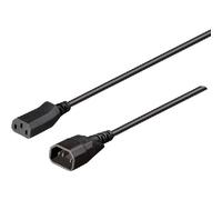 Bachmann 356.120 cable de transmisión negro 1 m c14 acoplador c15 aco