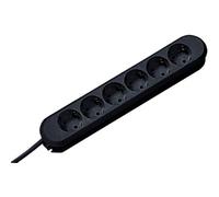 Bachmann 381.147k base múltiple 1,5 m 6 salidas ac negro