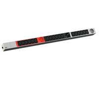 Bachmann 800.2337 IT PDU ALU 1HE 18x C13 3X Schutzkontakt CEE 3X 16A Rojo/Aluminio
