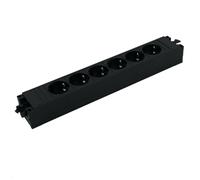 Bachmann 906.12640 base múltiple 6 salidas ac interior negro