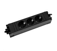 Bachmann 906.18818 base múltiple 3 salidas ac interior negro