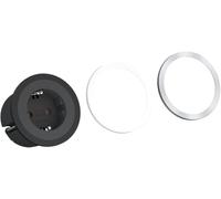 Bachmann 926.001 COOLPIX Tapa, 1 x Schuko de unidad de enchufe, Negro, 5 x 6.8 x 6.8 cm)