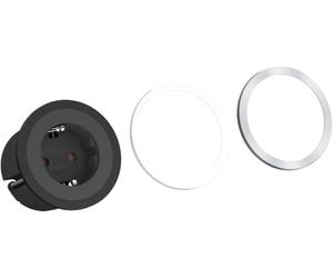 Bachmann 926.001 COOLPIX Tapa, 1 x Schuko de unidad de enchufe, Negro, 5 x 6.8 x 6.8 cm)