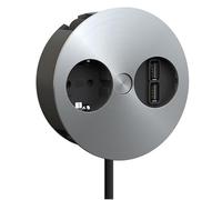 BACH 931.031 - Unidad de toma de corriente TWIST, simple, USB a/a 15W