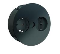 BACH 931.131 - Unidad de toma de corriente TWIST, simple, USB a/a 15W