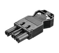 Bachmann - Adaptador hembra wieland 16a 250v negro