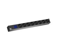 Bachmann BlueNet BN0500 unidad de distribución de energía (PDU) Negro 8 salidas AC - Unidad de distribución de energía (PDUs) (Regulado, Negro, 8 salidas AC, LCD, 2 m, 230 V)