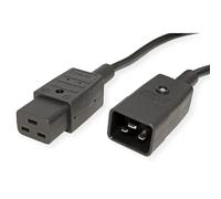 Bachmann - Cable prolongador c20/c19 PVC 3g1,5mm 0,5m Negro