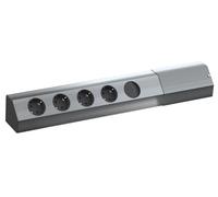 Bachmann casia - Regleta 4xschukos+1x interruptor bipolar luminaria