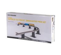 Bachmann de 16 Piezas E-Z Track Graduado Pier Set - Escala N