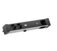 BACHMANN Desk Rail GST18 - Cargador USB C (2 Unidades, 60 W, 1 Cable ABD 2,0 m)