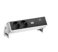Bachmann DESK2 2xCH T13 1xUSB C 60W 0,2m GST18 RAL9010 Desk 2, 2, W125899749 (0,2m GST18 RAL9010 Desk 2, 2 AC Outlet(s), Indoor, Type J, Black, White, 1 pc(s))