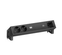 BACHMANN DESK2 - Cargador USB C (2 Unidades, 60 W, 1 Conector ABD 0,2 m, GST18), Color Negro