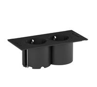 Bachmann due - Caja con 2xschukos negro cable pvc 3g1,5mm 2m