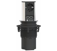 Bachmann elevator - Torreta empotrar mesa 1xschuko+2xusb cargador