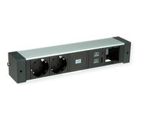 Bachmann GST18 - Rail para Escritorio (2 Unidades, USB A&C, Cargador USB 22 W, 1 x ABD 2,0 m)