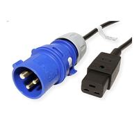 Bachmann - Kabelstecker iec60309 Azul - Embrague c19, 16a 3m, 346 112