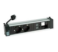 BACHMANN Power Frame M 2xCEE7/3, 1 x USB A&C 22W 1xCM 0,2m GST18