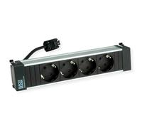 Bachmann power frame - Regleta 4xschukos negro