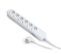 Bachmann Smart 6x230V 5M Cable Con Enchufe RA Blanco (Enchufe Europeo) - 381.249K