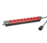 Bachmann 333.937 base múltiple 2 m 9 salidas ac interior negro, rojo