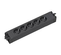 Bachmann step base - Regleta 5xschukos negro