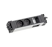 BACHMANN Step GST18 - Juego de 2 conectores (aluminio, 1 x cm, 90°)