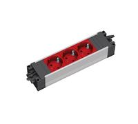 BACHMANN Step GST18 - Pasador de Aluminio (3 Unidades, CEE7/3), Color Rojo