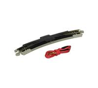 Bachmann Trains - Encarrilador de terminal Snap-Fit EZ TRACK de radio 11,25 con cable (1 por tarjeta) - Riel de n quel plateado con plataforma gr