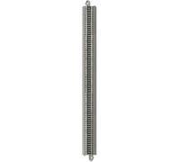 Bachmann Trains - Snap-Fit E-Z Track 18" Straight Track - Bulk (25 pcs) - Nickel Silver Rail with Gray Roadbed - HO Scale