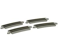 Bachmann Trenes Snap-Fit E-Z Pista Mitad sección 18 "Radio Curved Track (4/Tarjeta)
