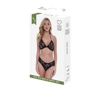 Baci Lingerie Conjunto de Lencería Bra & Panty Negro (M/L)