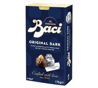 Baci Original Dark Bijou - Trufas de chocolate con avellana, sin gluten, caja, 175 g (paquete de 1)
