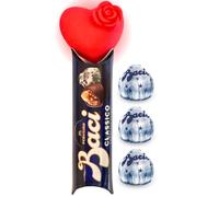 Baci Perugina Regalo San Valentino - Tubo Perugina 87,5gr + Cuore Luminoso - Confezione Regalo Stile Bouquet