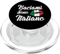 Baciami Sono Italiano Kiss Me Im Italia Italia Divertido PopSockets PopGrip para MagSafe