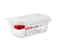 Bacín Gastronorm 1/9 H. 6,5 Cm Con Tapa Plástico PP Araven