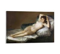 BACION Francisco Goya Nude Maja Famosas Pinturas Al Óleo, Obra De Arte Moderna De Paisaje Clsssic Impresa En Lienzo Para Decoración De