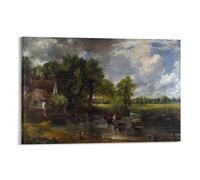 BACION Impresión Moderna John Constable The Hay Wain Famosa Pintura Al Óleo, Reproducción De Arte Sobre Lienzo Para Decoración Del Hogar