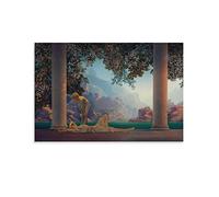 BACION Maxfield Parrish Daybreak Pintura Al Óleo Sobre Lienzo, Arte De Pared Listo Para Colgar Para Sala De Estar, Dormitorio, Decoración Del Hogar