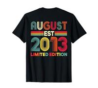 (Back) Agosto 2013 Edición Limitada 13 Años Cumpleaños Camiseta