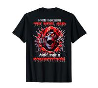 (Back) Cuando nací el Diablo Dijo Ohh Sht Competencia Camiseta