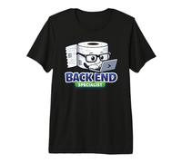 Back End Specialist Programmer Funny Toilet Paper Developer Camiseta Premium